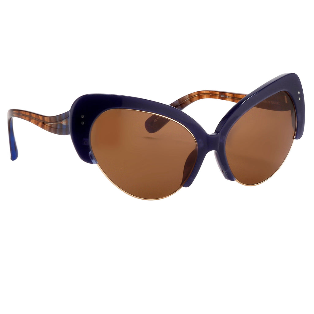 Erdem Ladies Cat Eye Brown Sunglasses