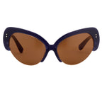 Erdem Ladies Cat Eye Brown Sunglasses