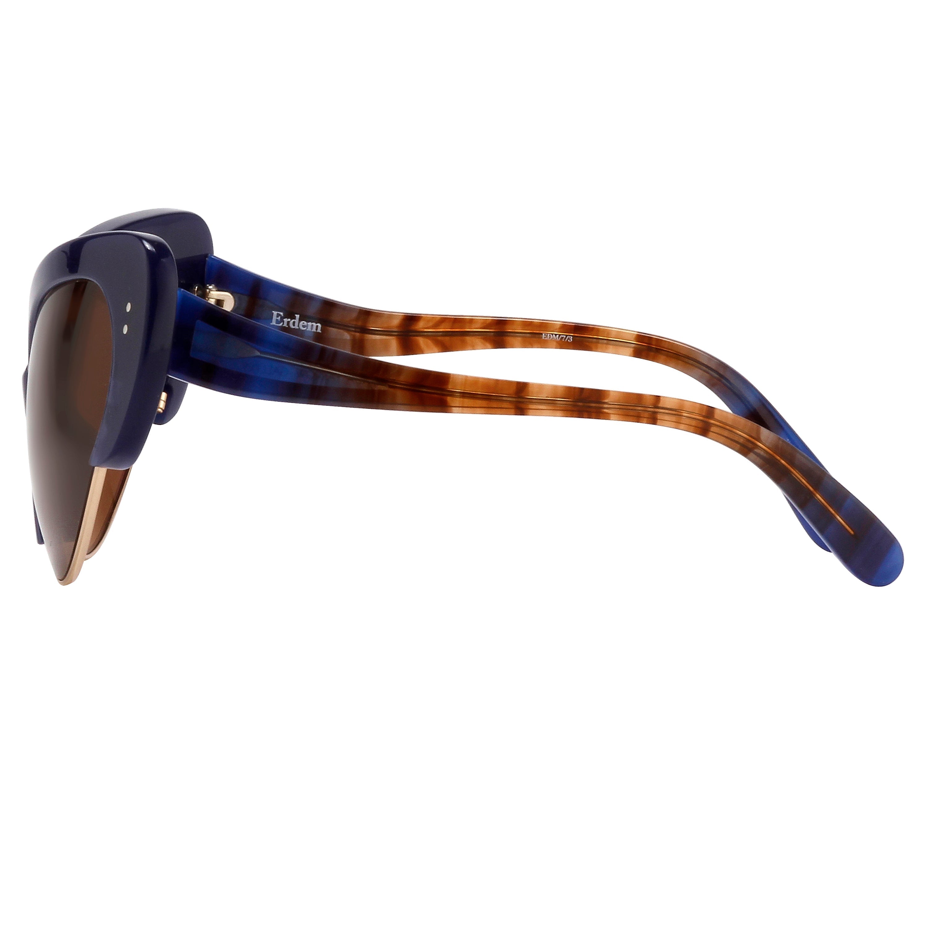 Erdem Ladies Cat Eye Brown Sunglasses
