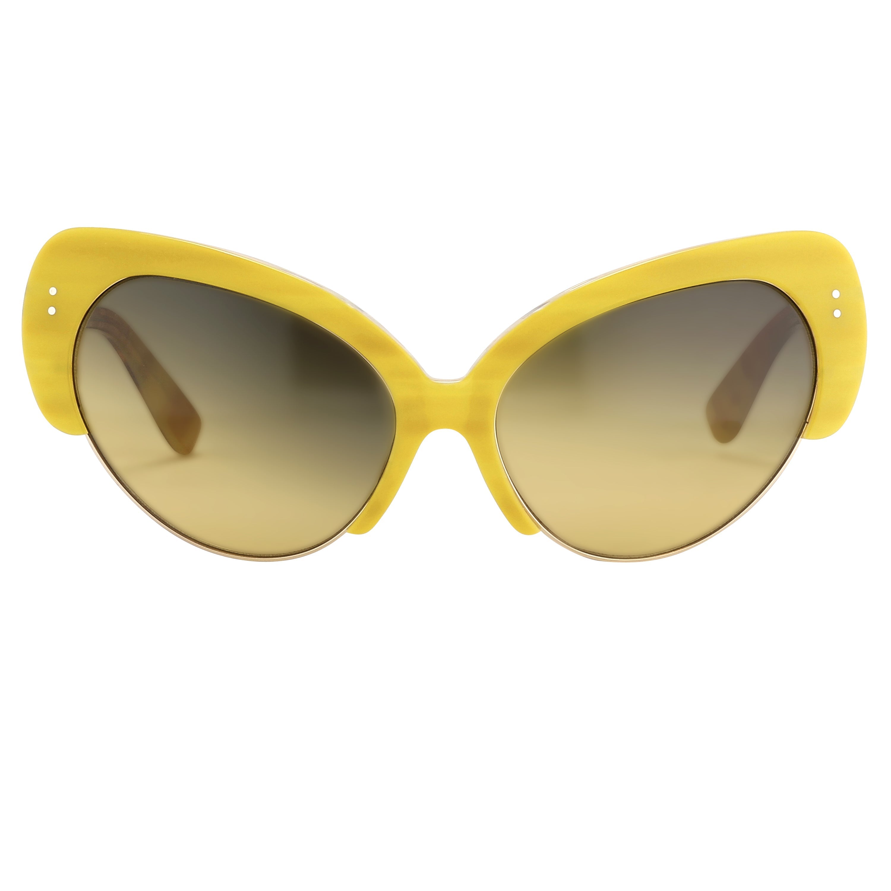 Erdem Ladies Cat Eye Green Sunglasses