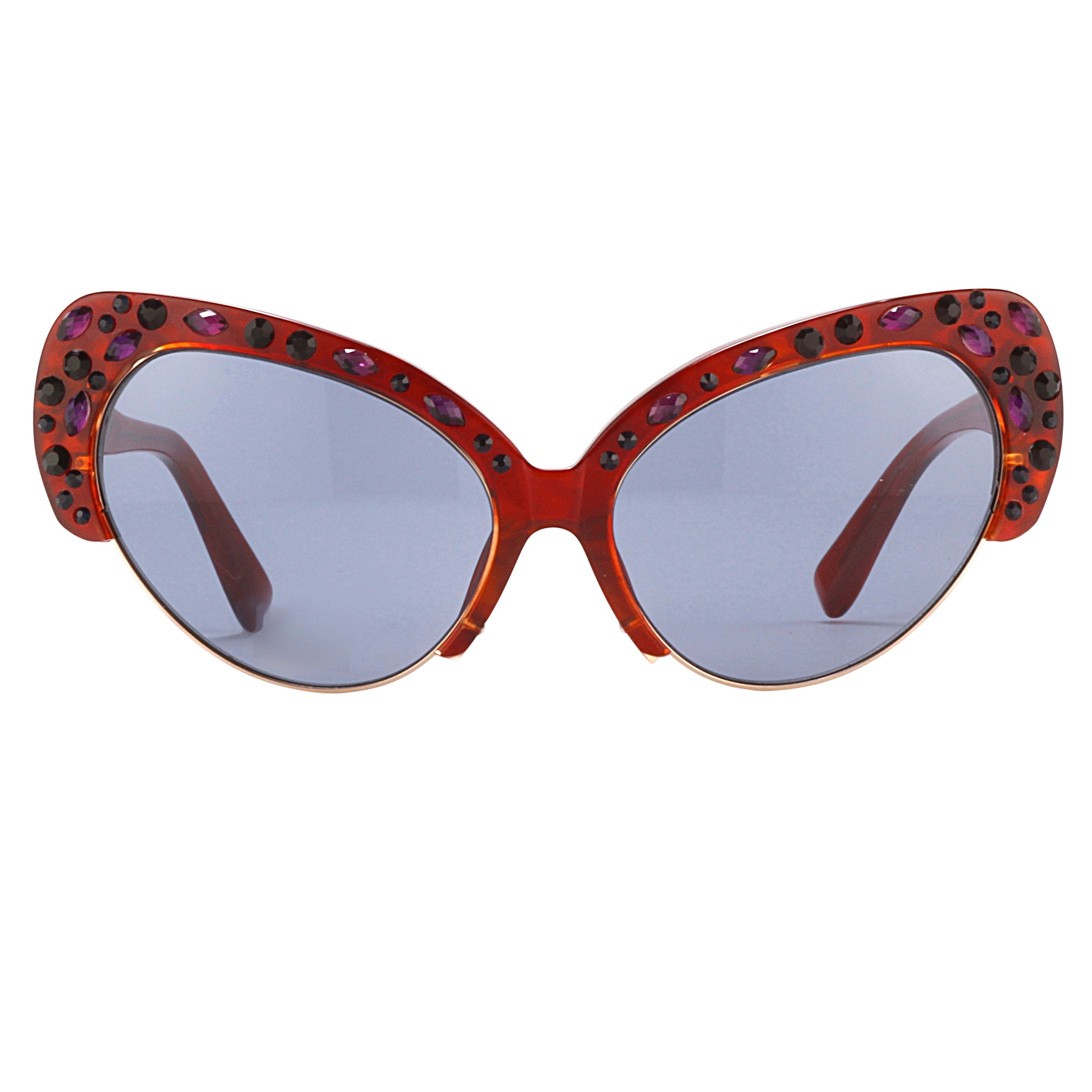 Erdem Ladies Cat Eye Blue Sunglasses