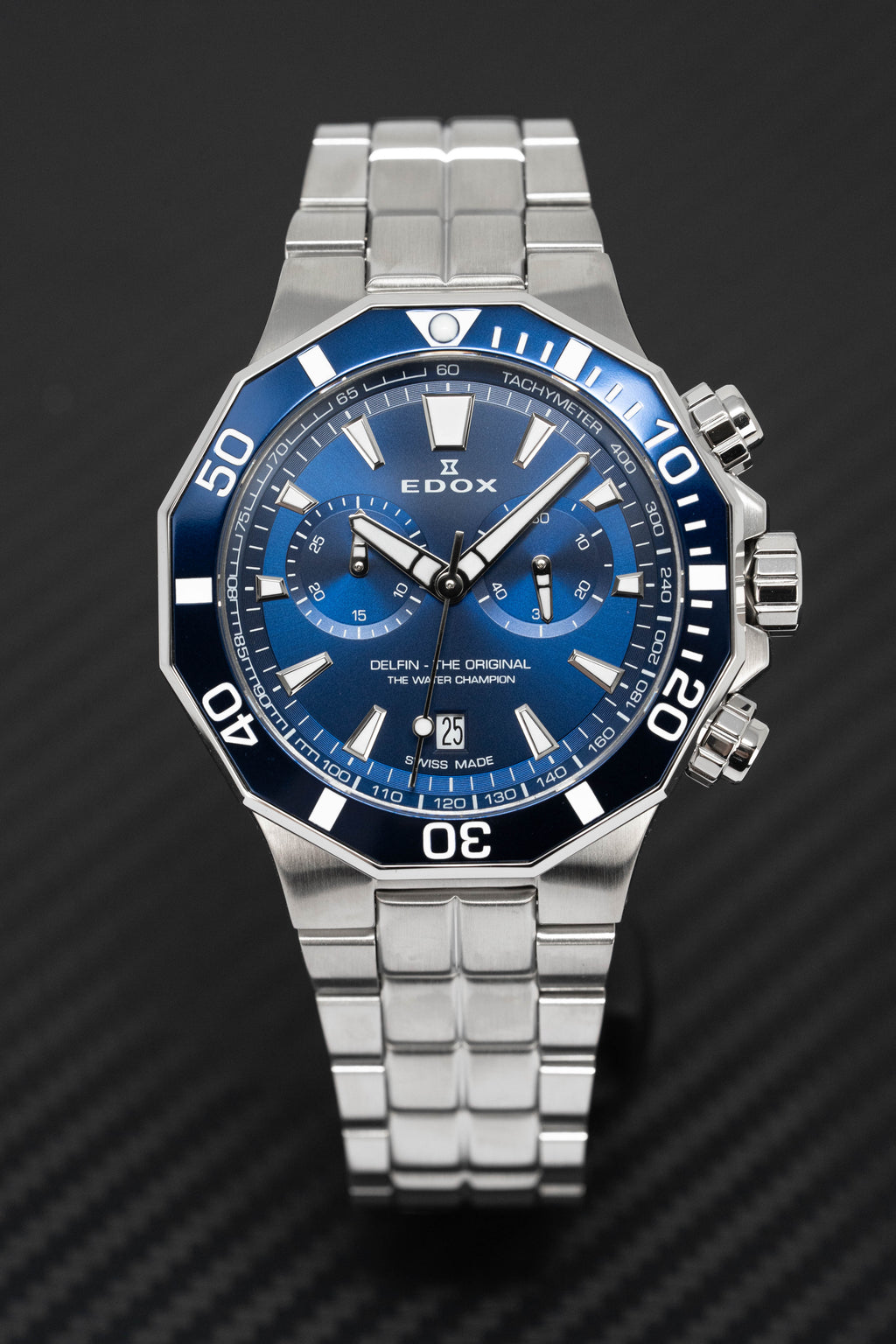 Edox Men's Watch Delfin The Original Chronograph Blue