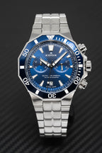 Edox Men's Watch Delfin The Original Chronograph Blue