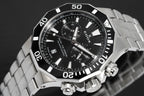 Edox Men's Watch Delfin The Original Chronograph Black Steel