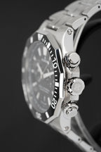 Edox Men's Watch Delfin The Original Chronograph Black Steel