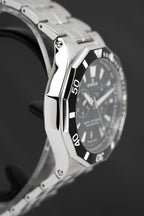 Edox Men's Watch Delfin The Original Chronograph Black Steel