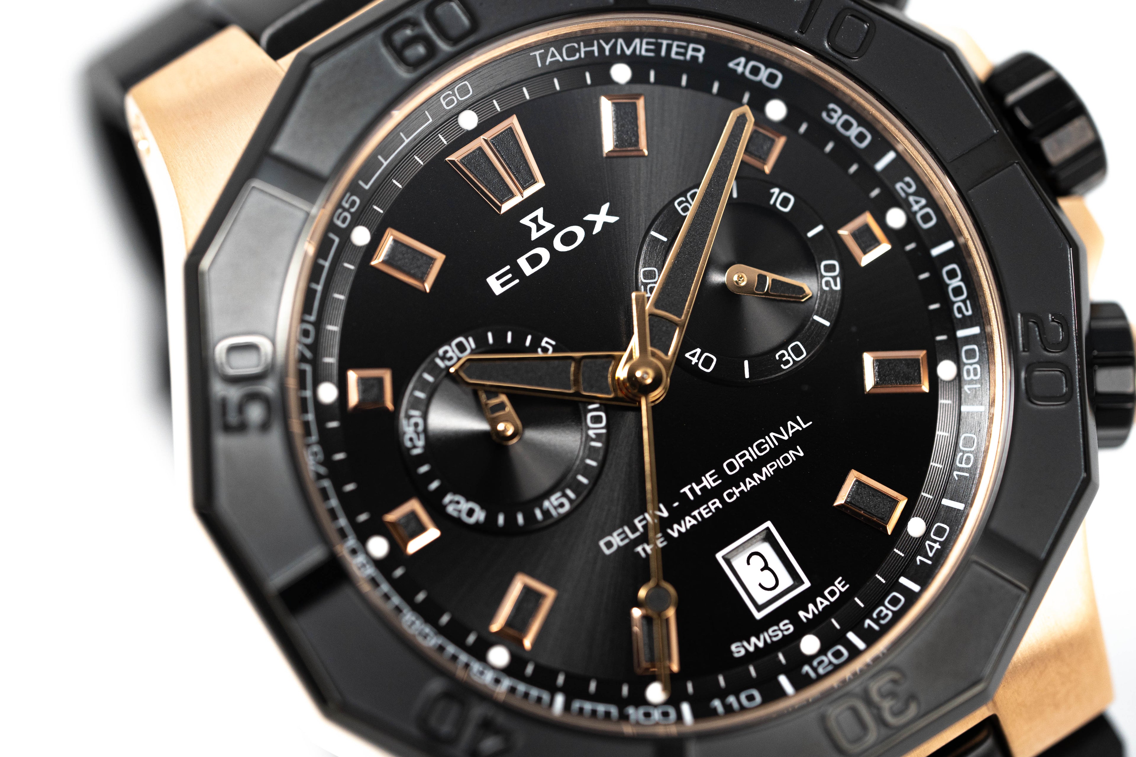 Edox Men's Watch Delfin The Original Chronograph Black