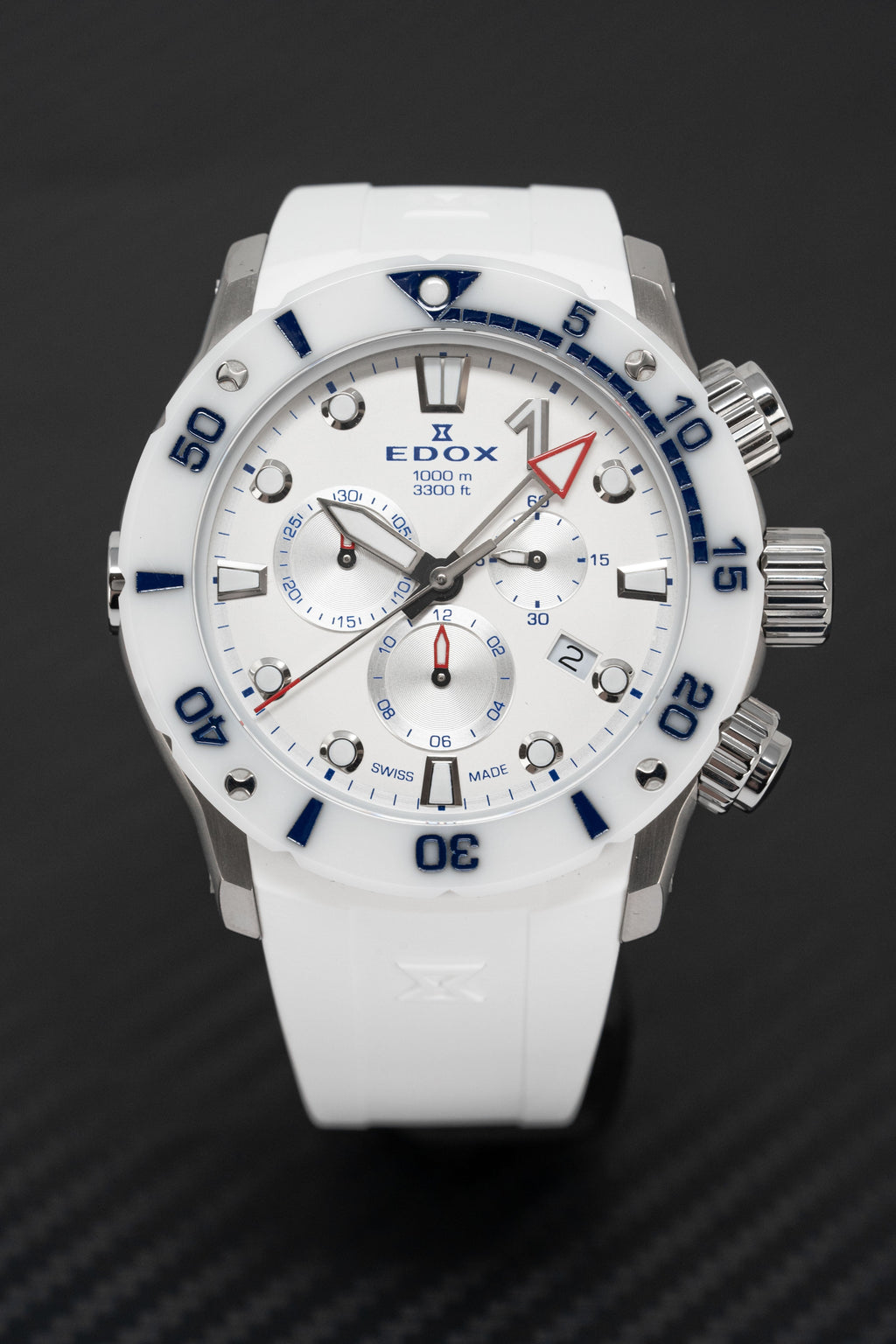 Edox Men's Watch CO-1 Chronograph White