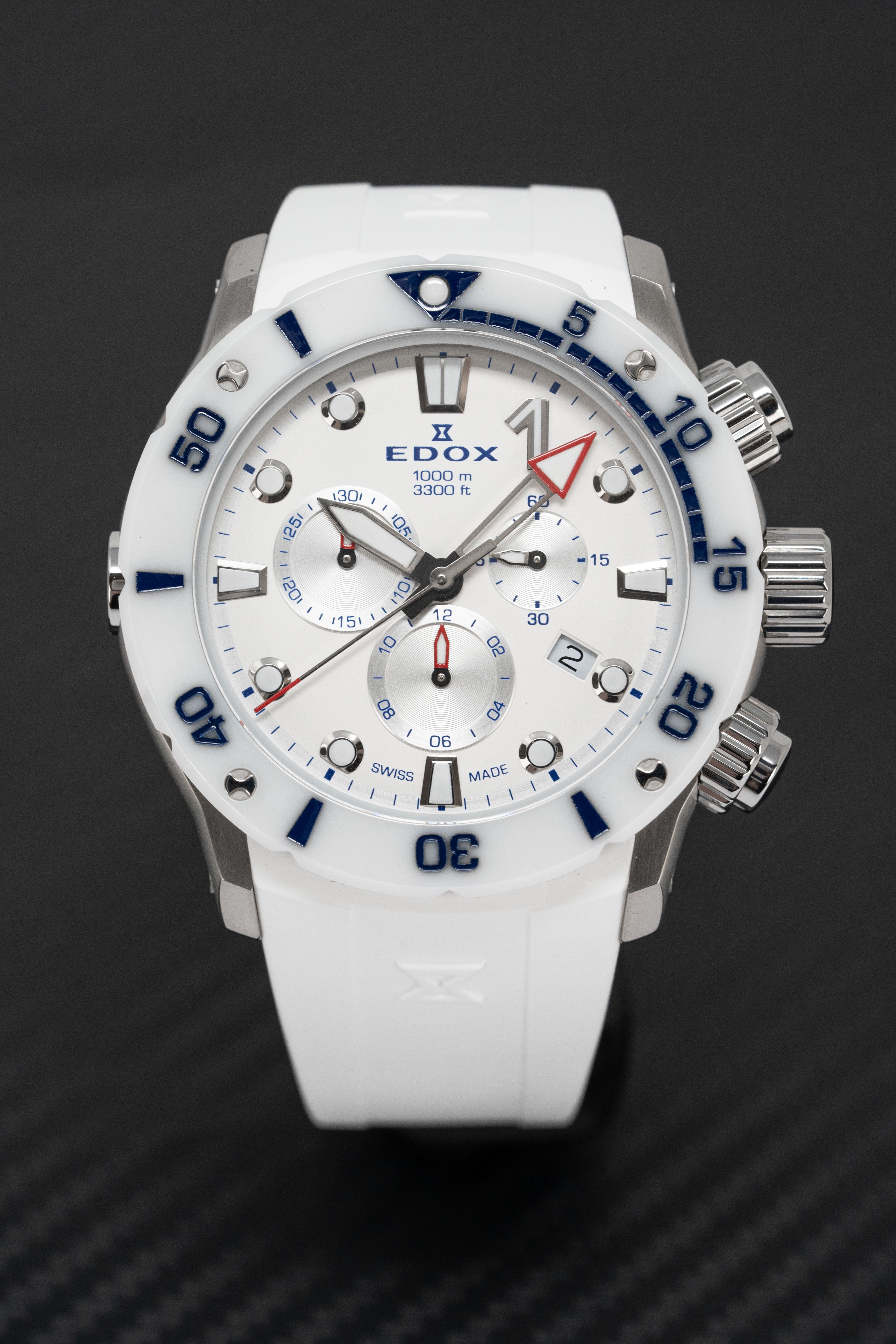 Edox Men's Watch CO-1 Chronograph White