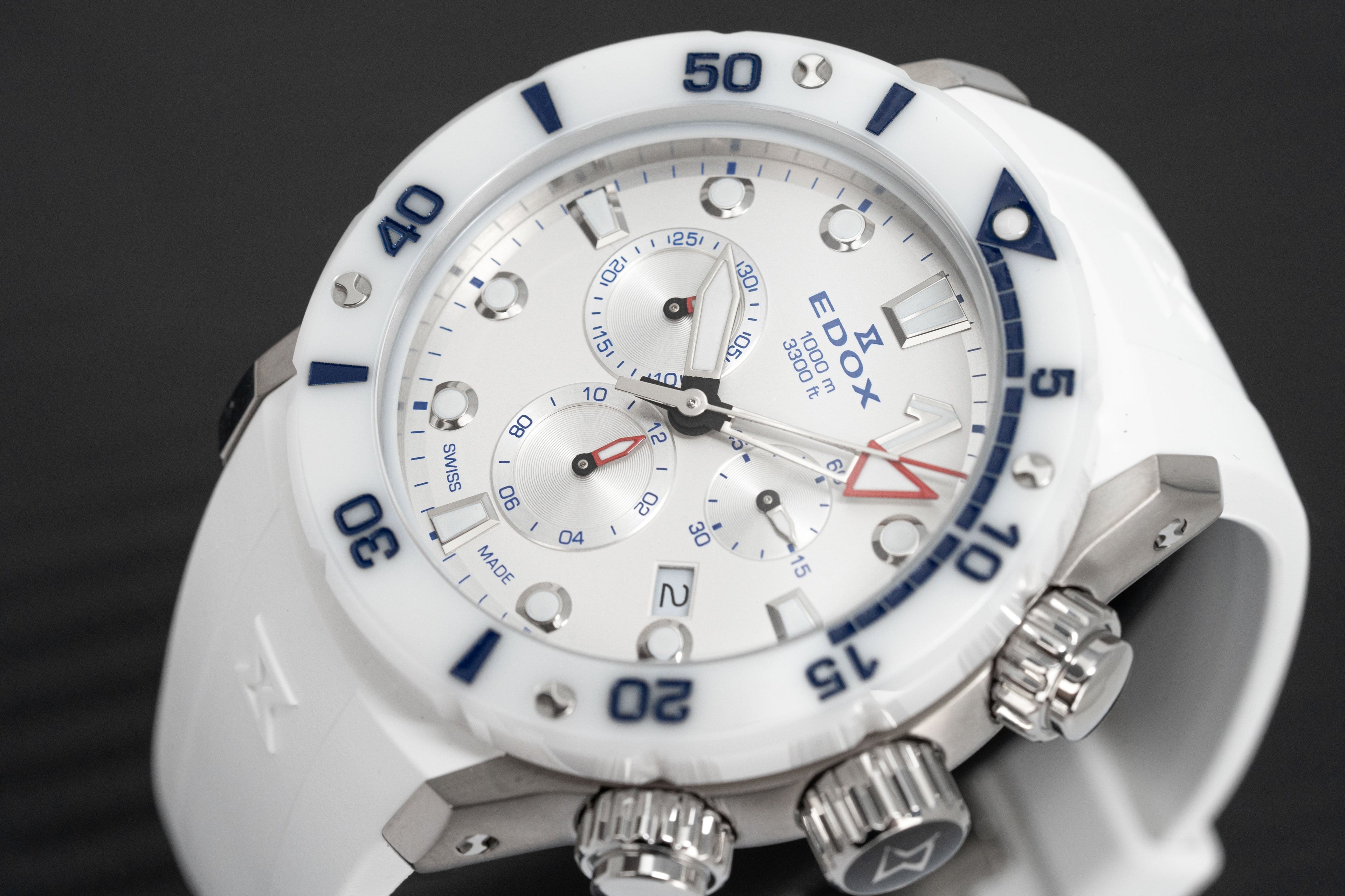 Edox Men's Watch CO-1 Chronograph White