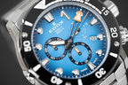 Edox Men's Watch CO-1 Chronograph Blue Titanium