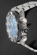Edox Men's Watch CO-1 Chronograph Blue Titanium
