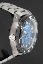 Edox Men's Watch CO-1 Chronograph Blue Titanium