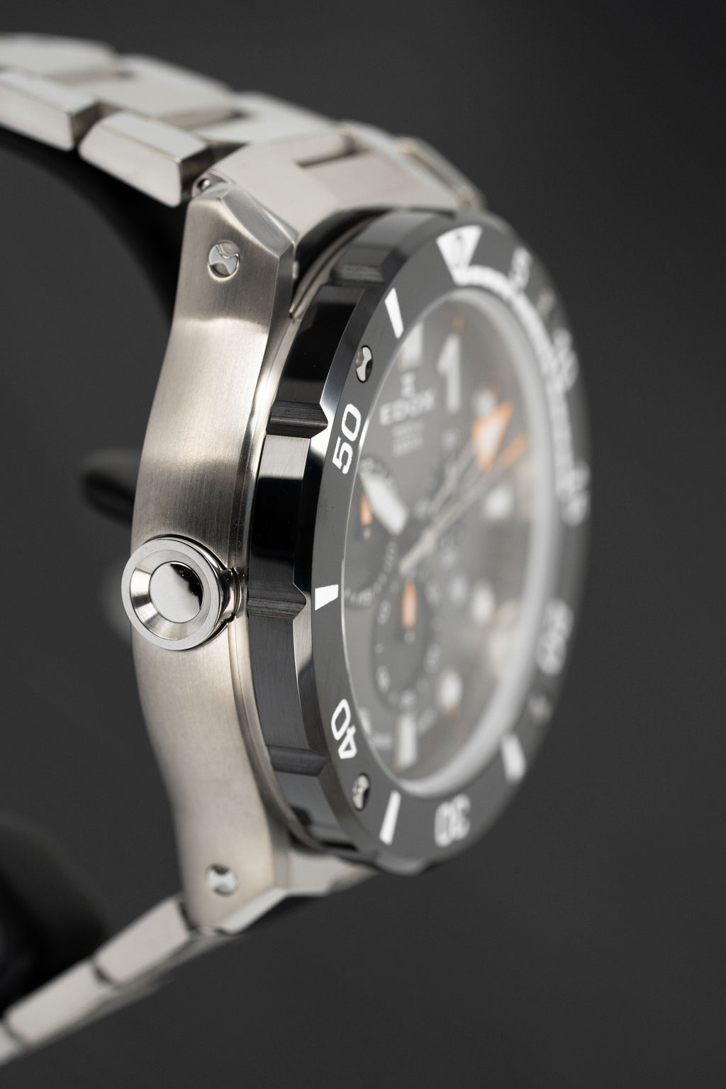 Edox Men's Watch CO-1 Chronograph Black Titanium