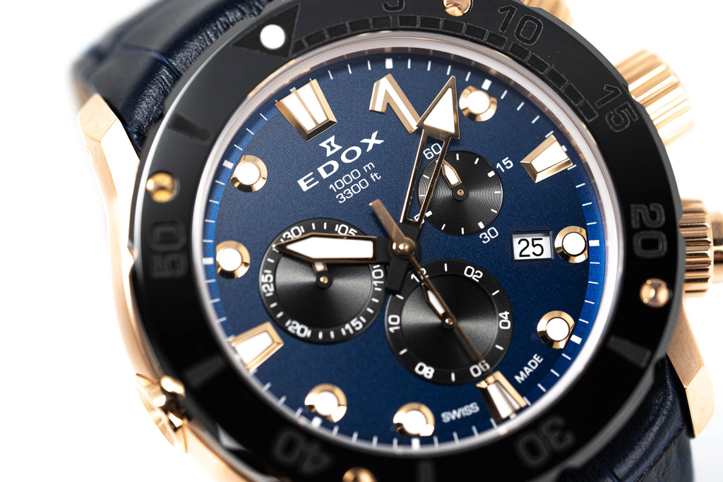 Edox Men's Watch CO-1 Chronograph Blue