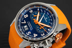 Edox Men's Watch Chronorally Chronograph Orange