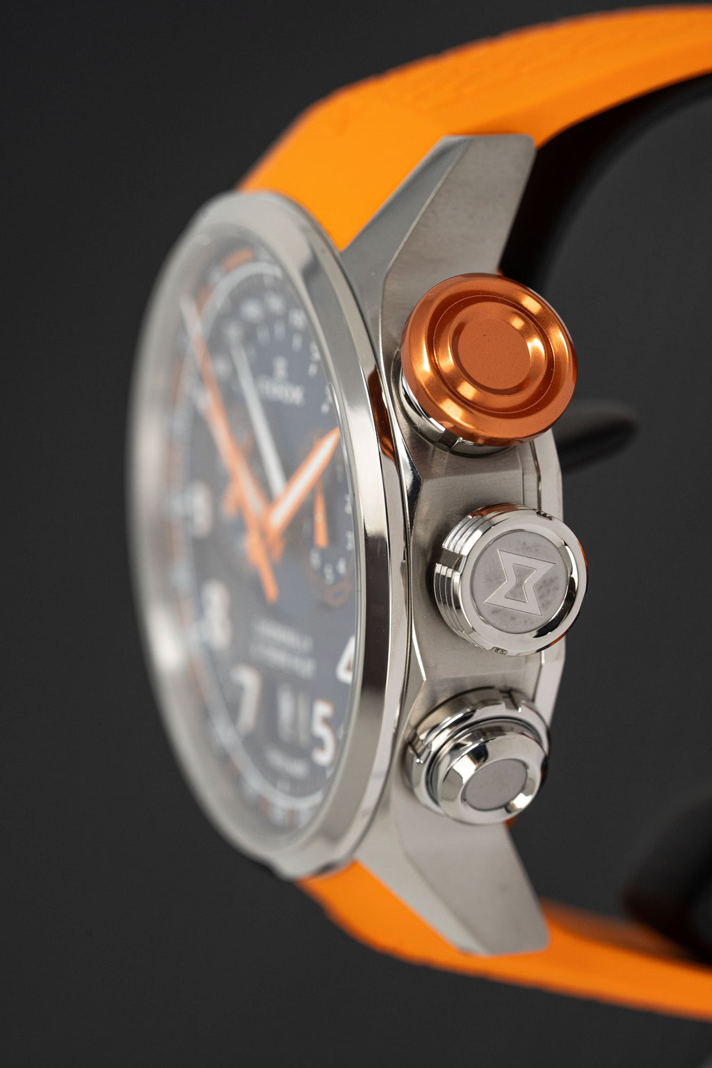 Edox Men's Watch Chronorally Chronograph Orange
