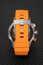 Edox Men's Watch Chronorally Chronograph Orange