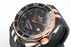 Edox Automatic Watch Delfin Diver Black Rose Gold 43mm