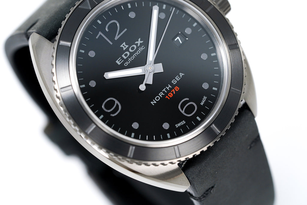Edox Watch North Sea 1978 Special Edition Black PVD