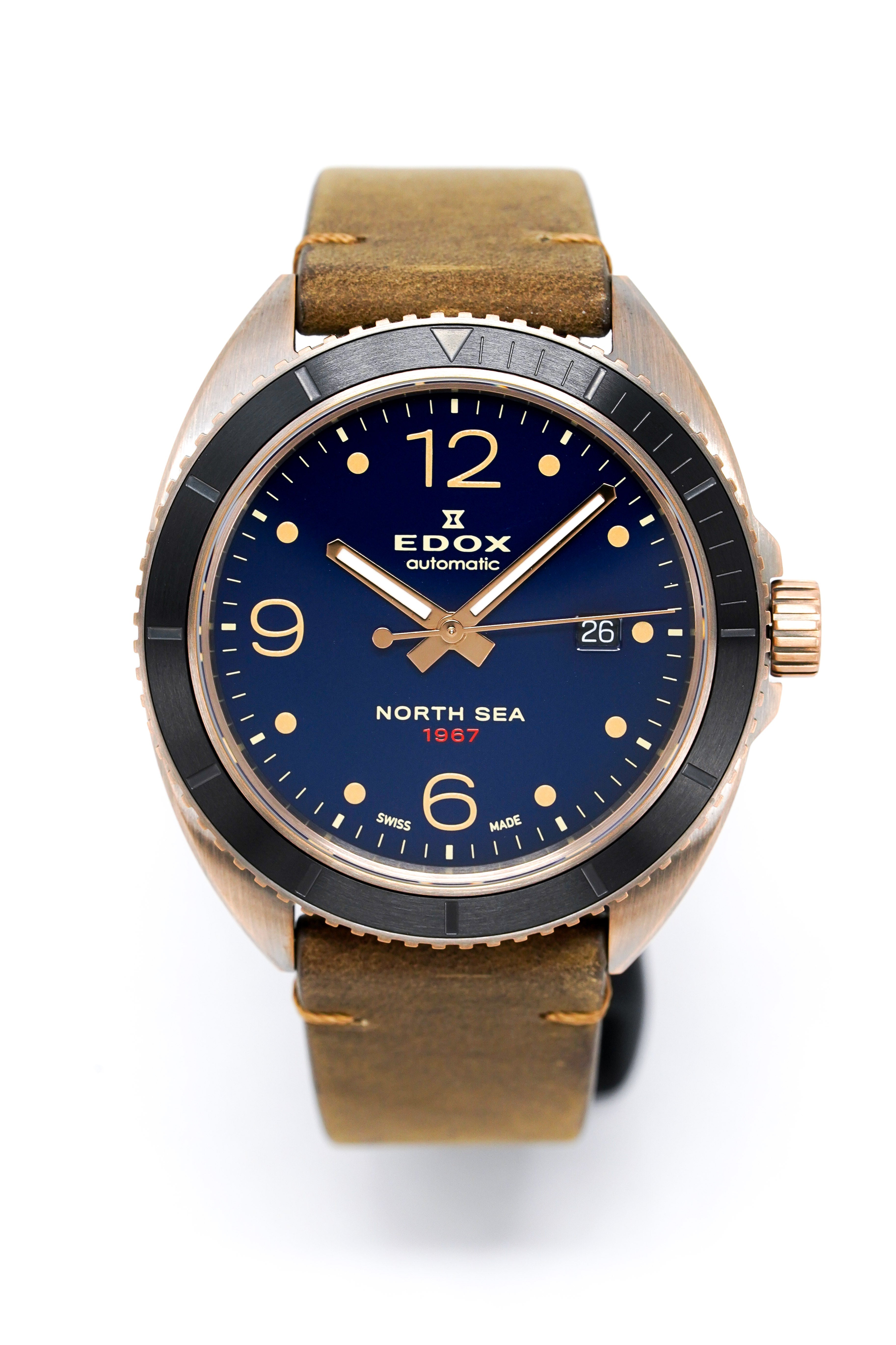 Edox Watch North Sea 1967 Limited Edition Bronze