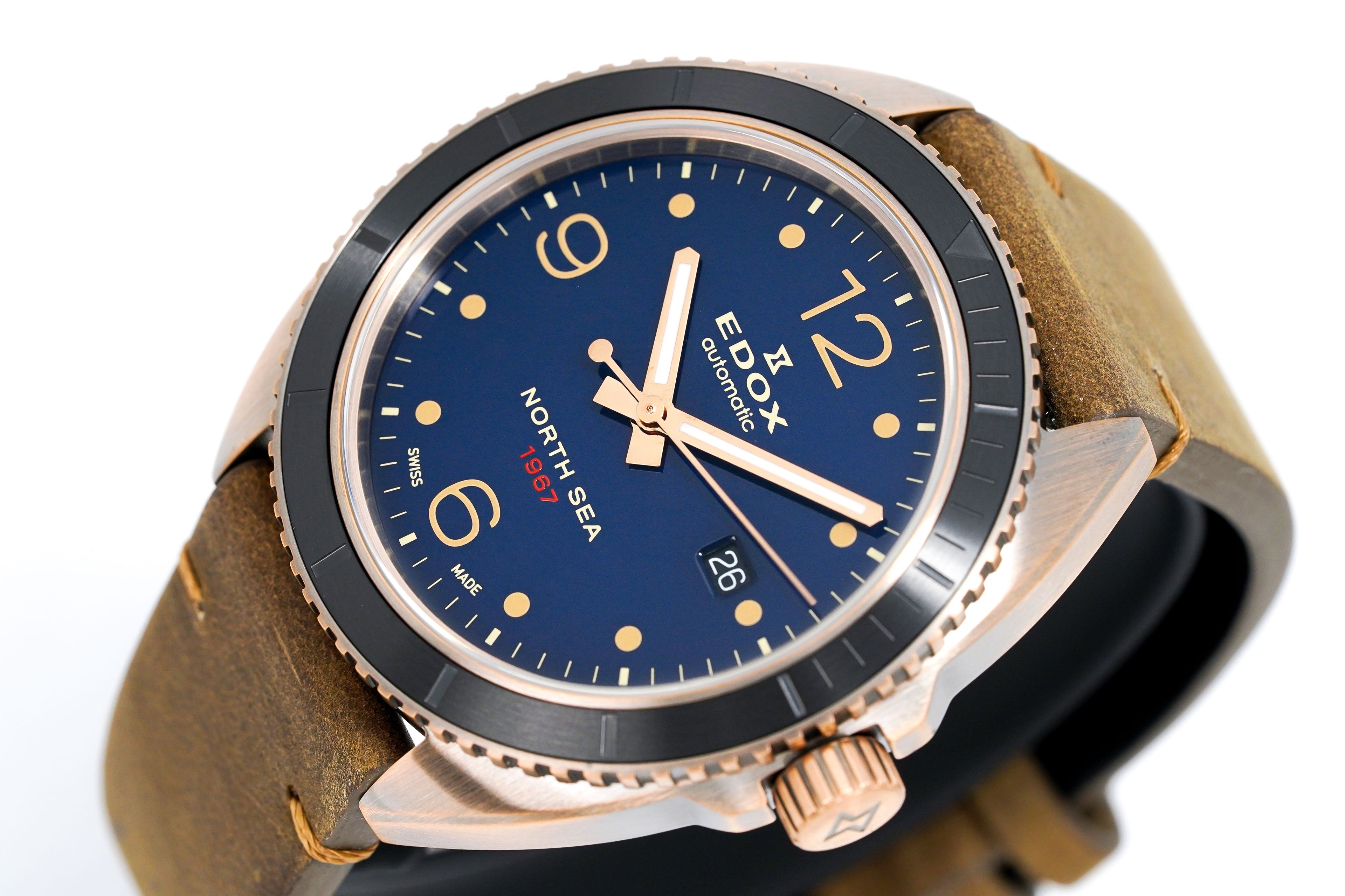 Edox Watch North Sea 1967 Limited Edition Bronze