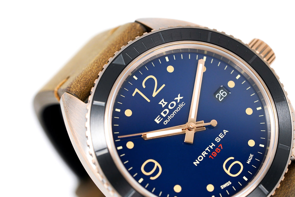 Edox Watch North Sea 1967 Limited Edition Bronze