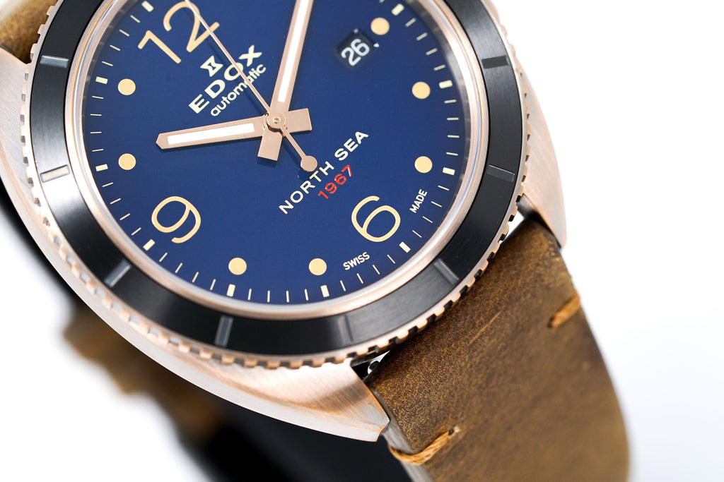 Edox Watch North Sea 1967 Limited Edition Bronze