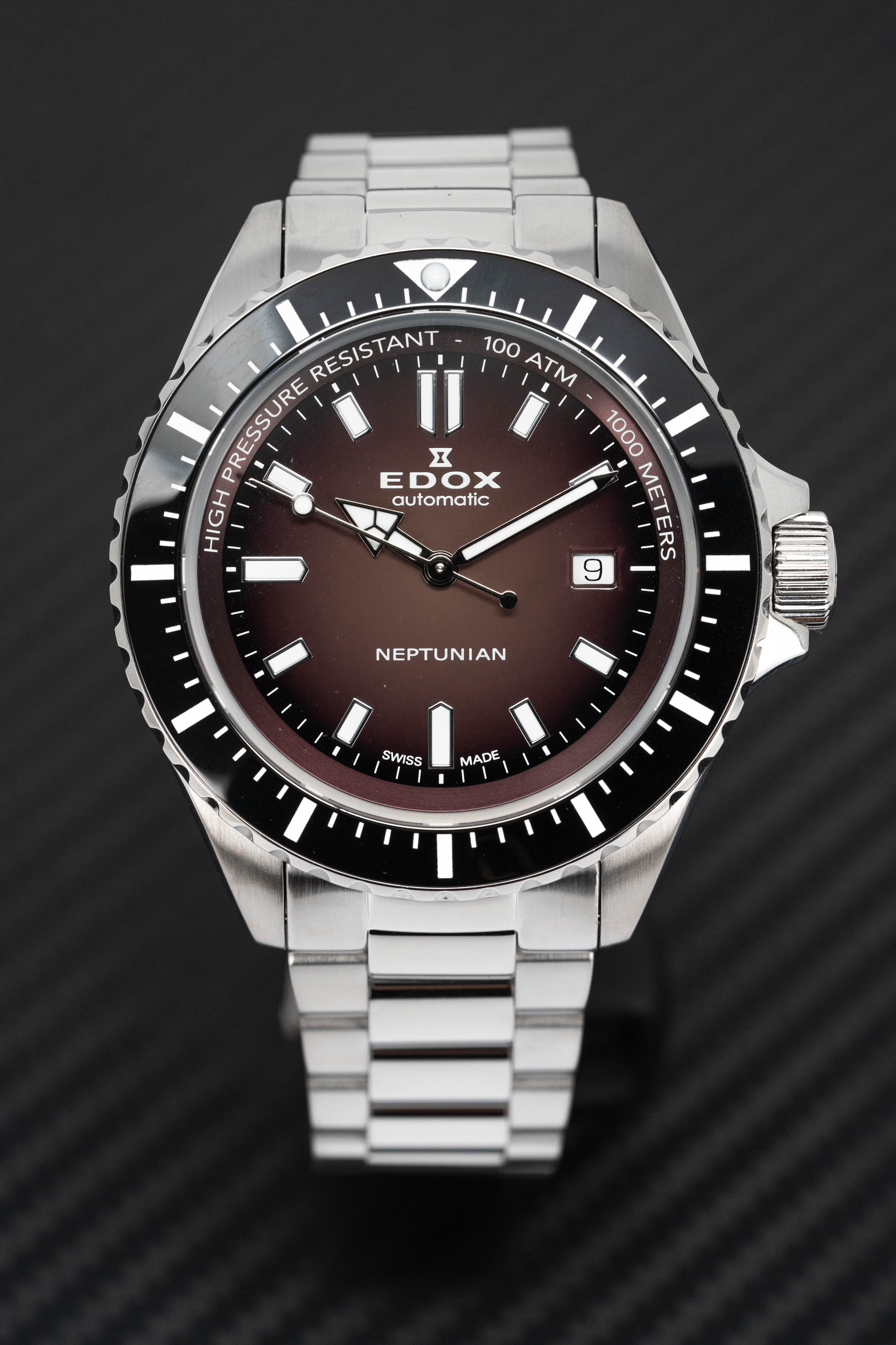 Edox Men's Watch Neptunian Automatic Bordeaux