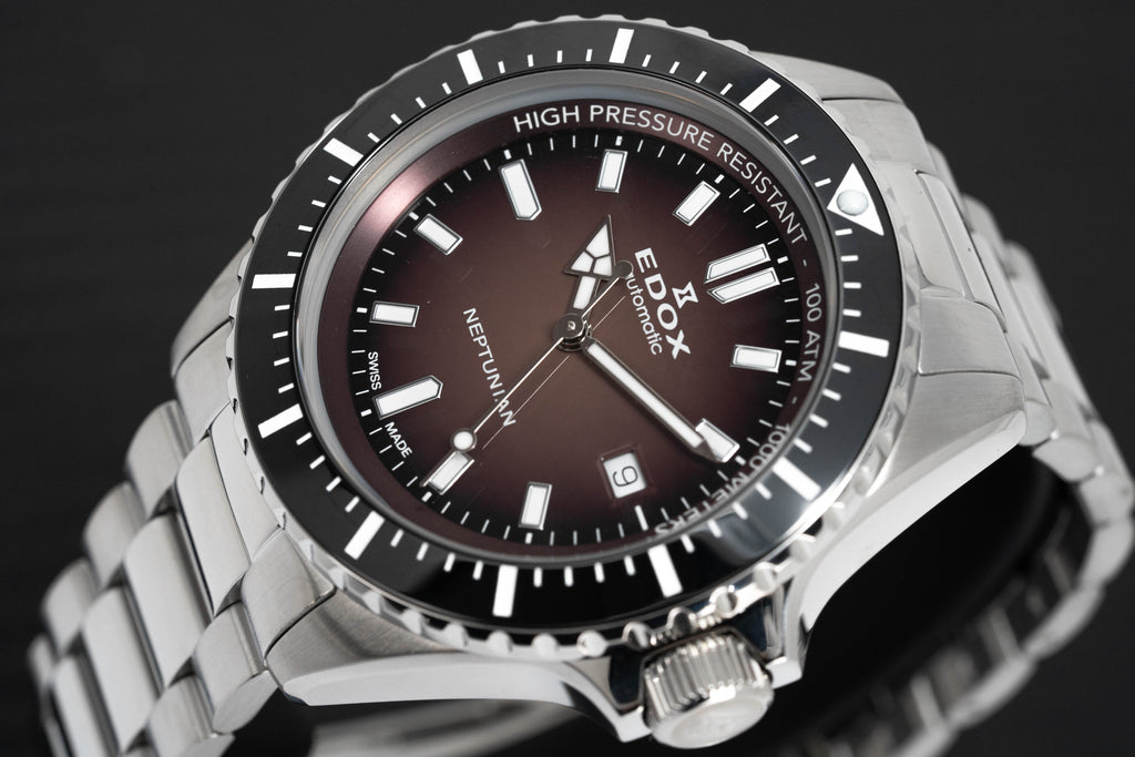 Edox Men's Watch Neptunian Automatic Bordeaux
