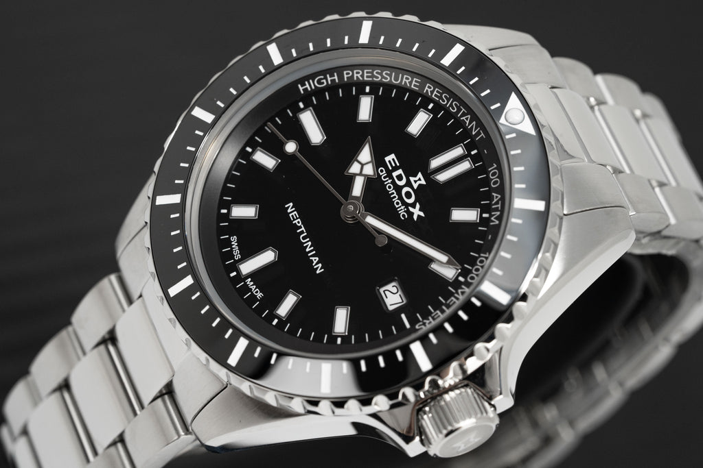 Edox Men's Watch Neptunian Automatic Black