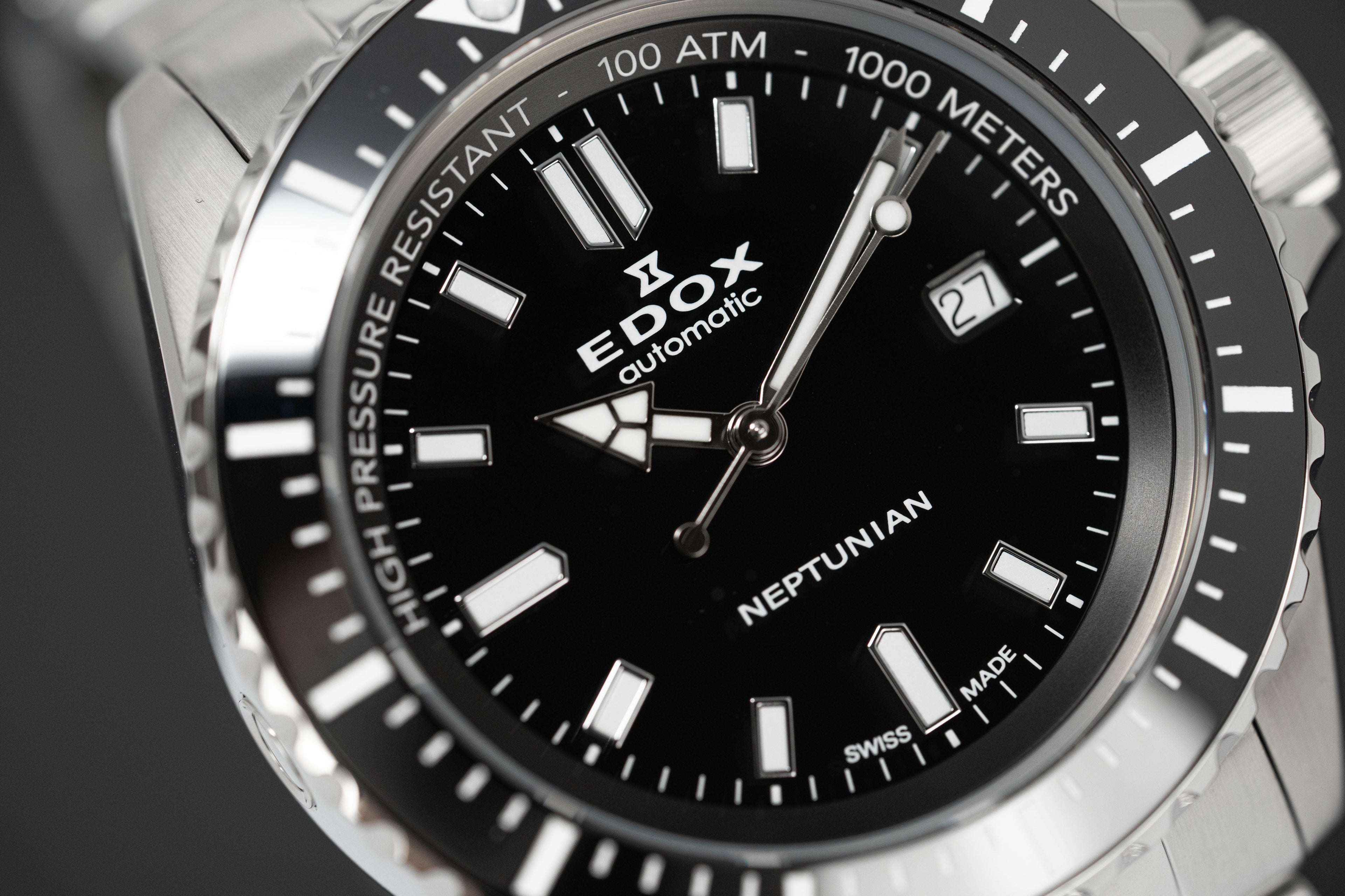 Edox Men's Watch Neptunian Automatic Black