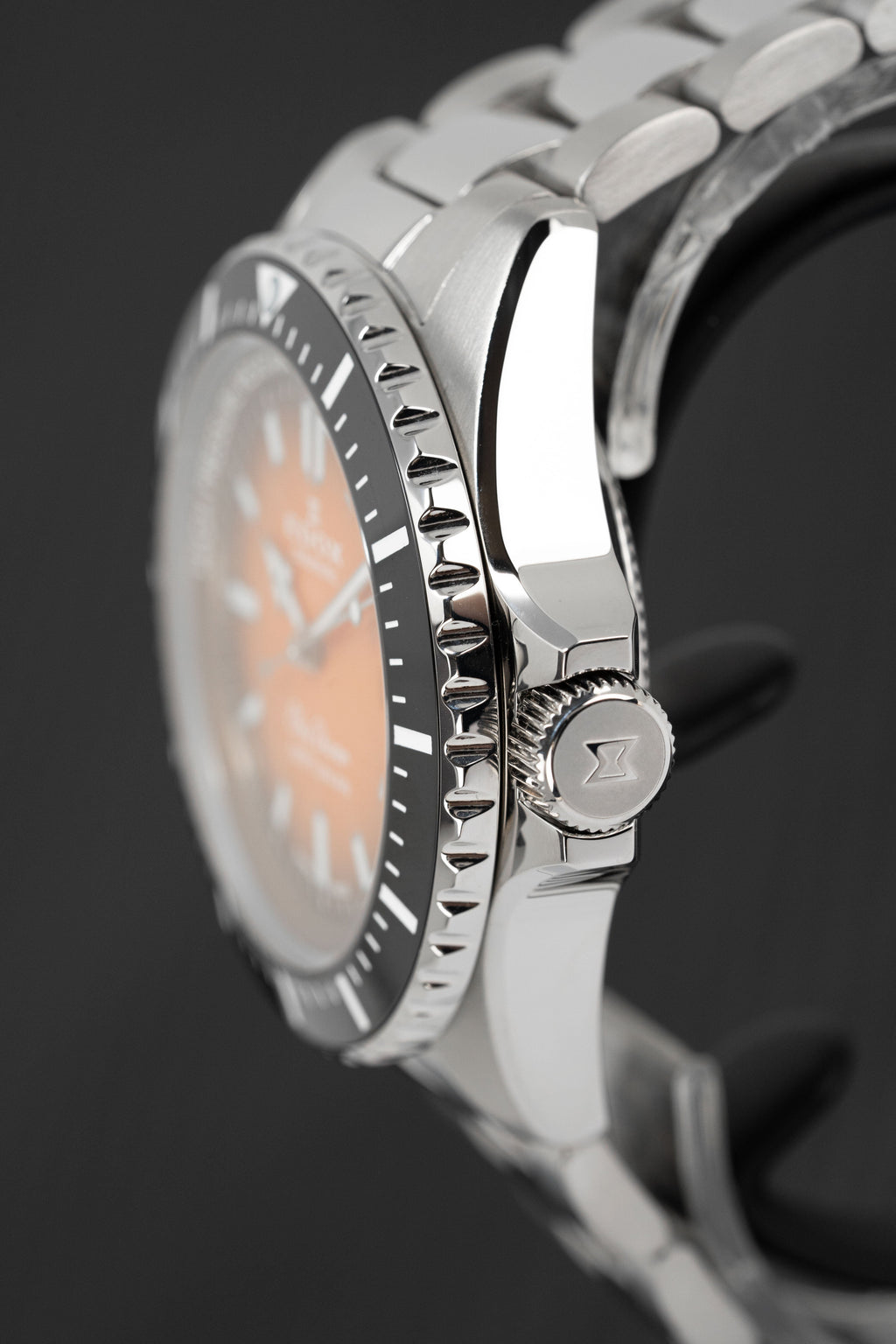 Edox Men's Watch Neptunian Sky Diver Automatic Steel Orange