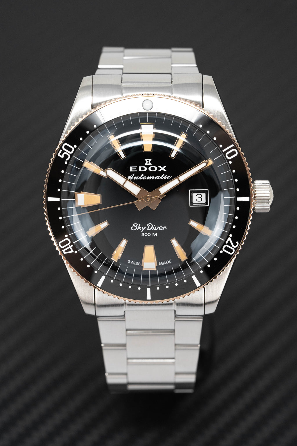 Edox Men's Watch Limited Edition Sky Diver Automatic Black
