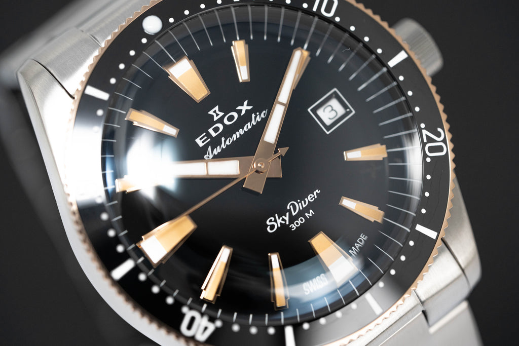 Edox Men's Watch Limited Edition Sky Diver Automatic Black