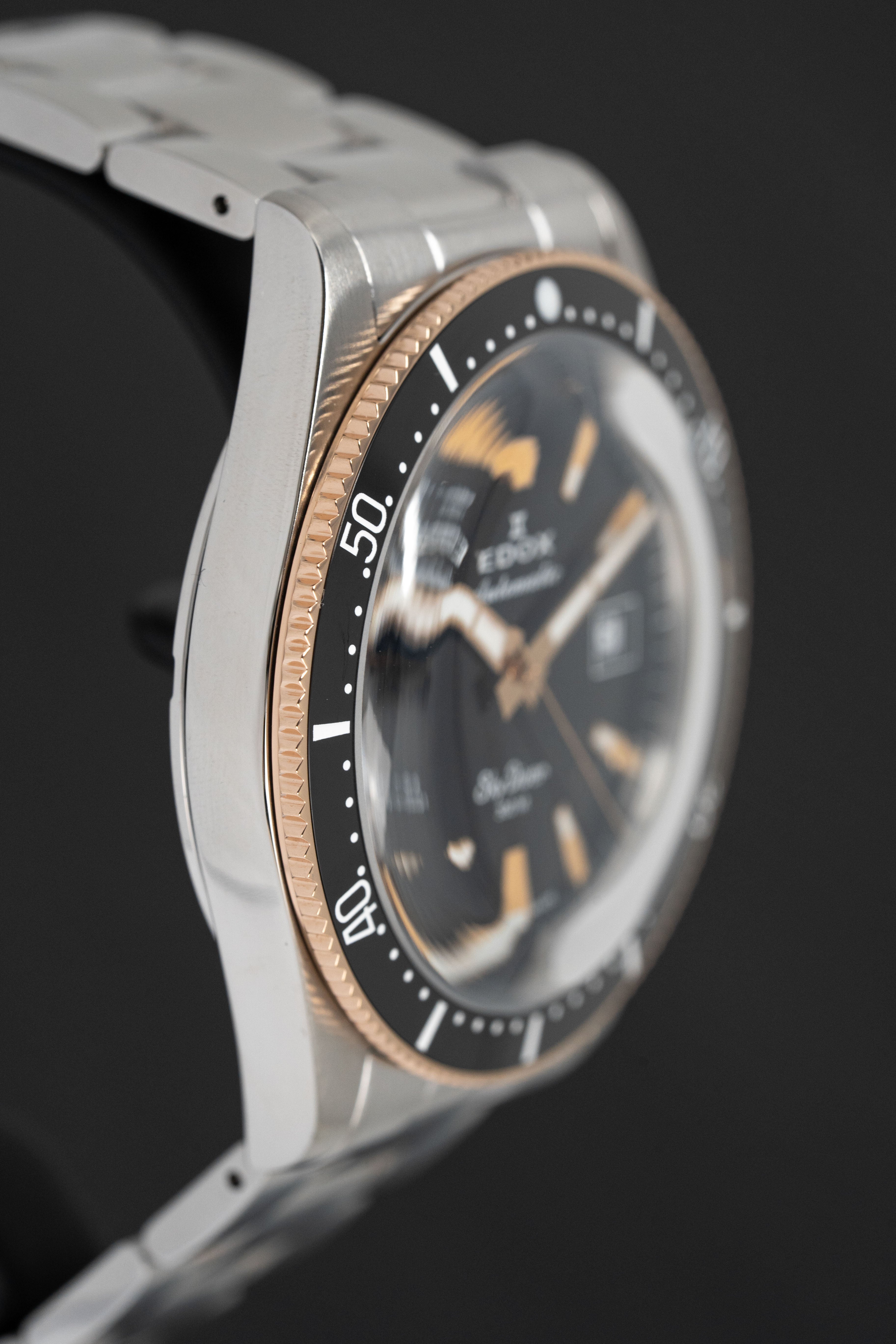 Edox Men's Watch Limited Edition Sky Diver Automatic Black