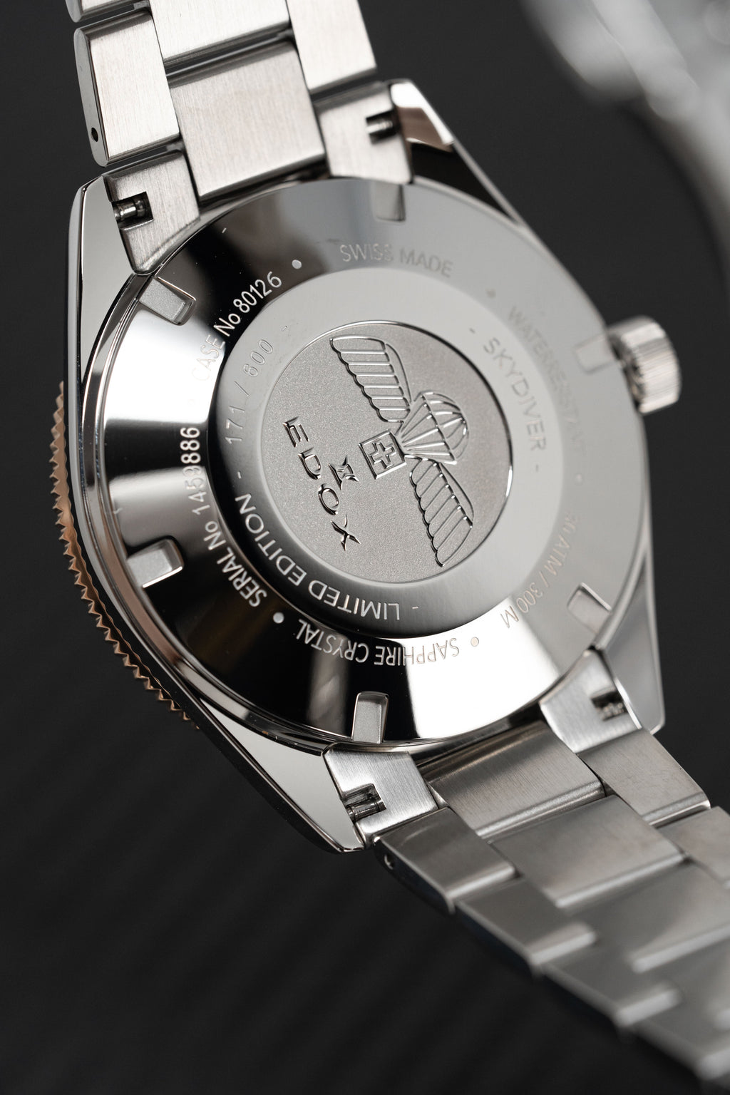 Edox Men's Watch Limited Edition Sky Diver Automatic Black