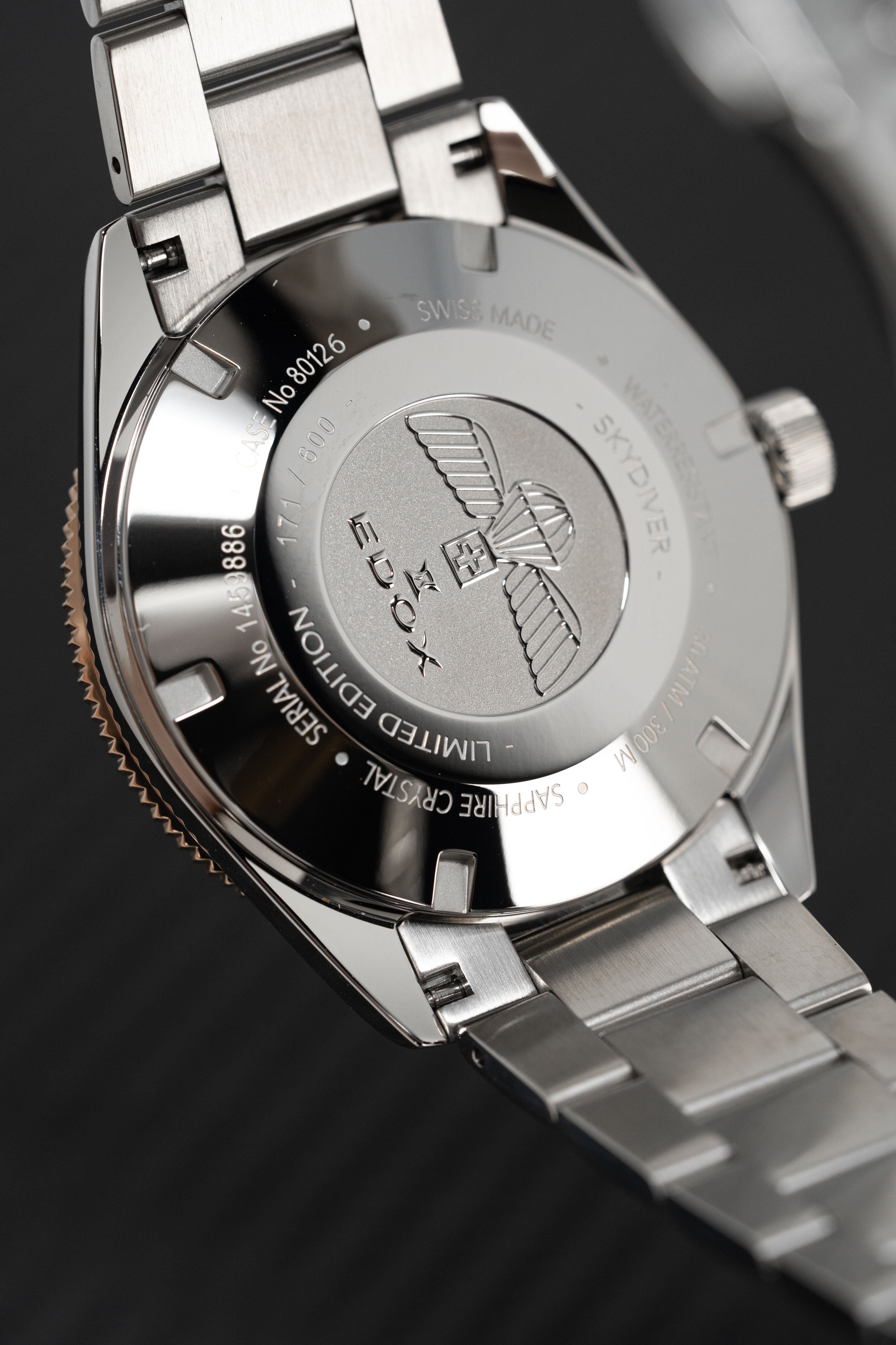 Edox Men's Watch Limited Edition Sky Diver Automatic Black