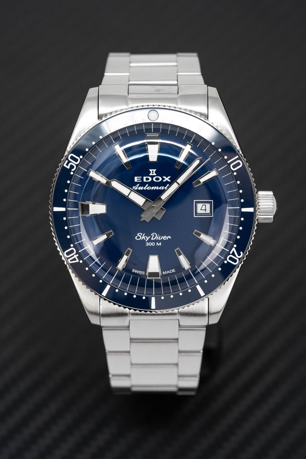 Edox Men's Watch Limited Edition Sky Diver Automatic Blue