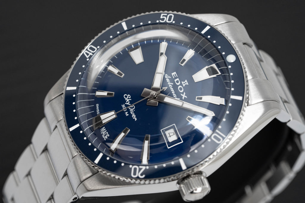 Edox Men's Watch Limited Edition Sky Diver Automatic Blue