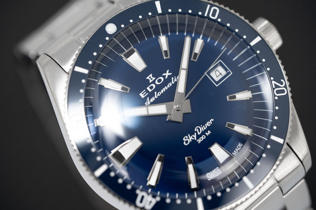 Edox Men's Watch Limited Edition Sky Diver Automatic Blue