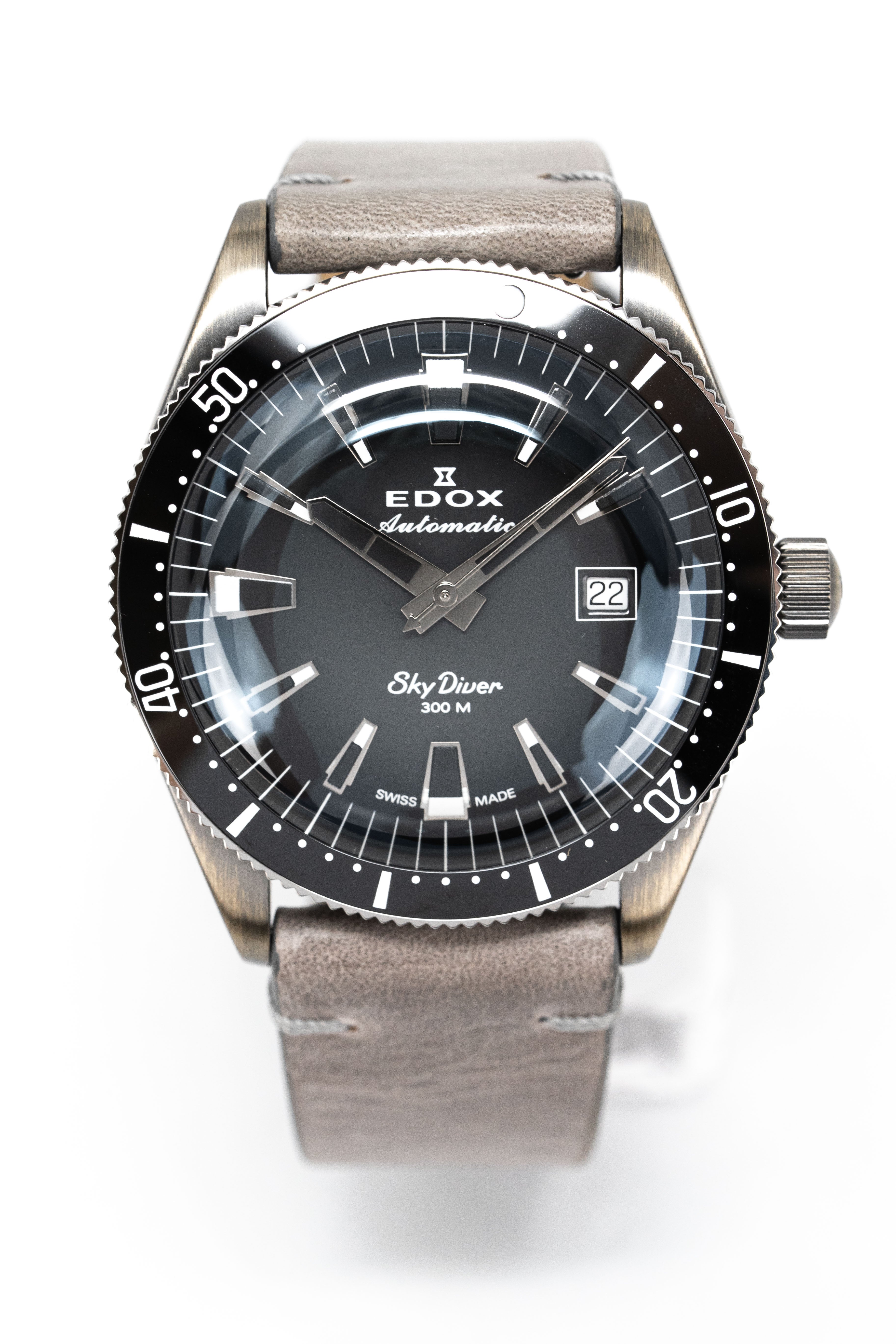 Edox Men's Watch Limited Edition Sky Diver Automatic Grey