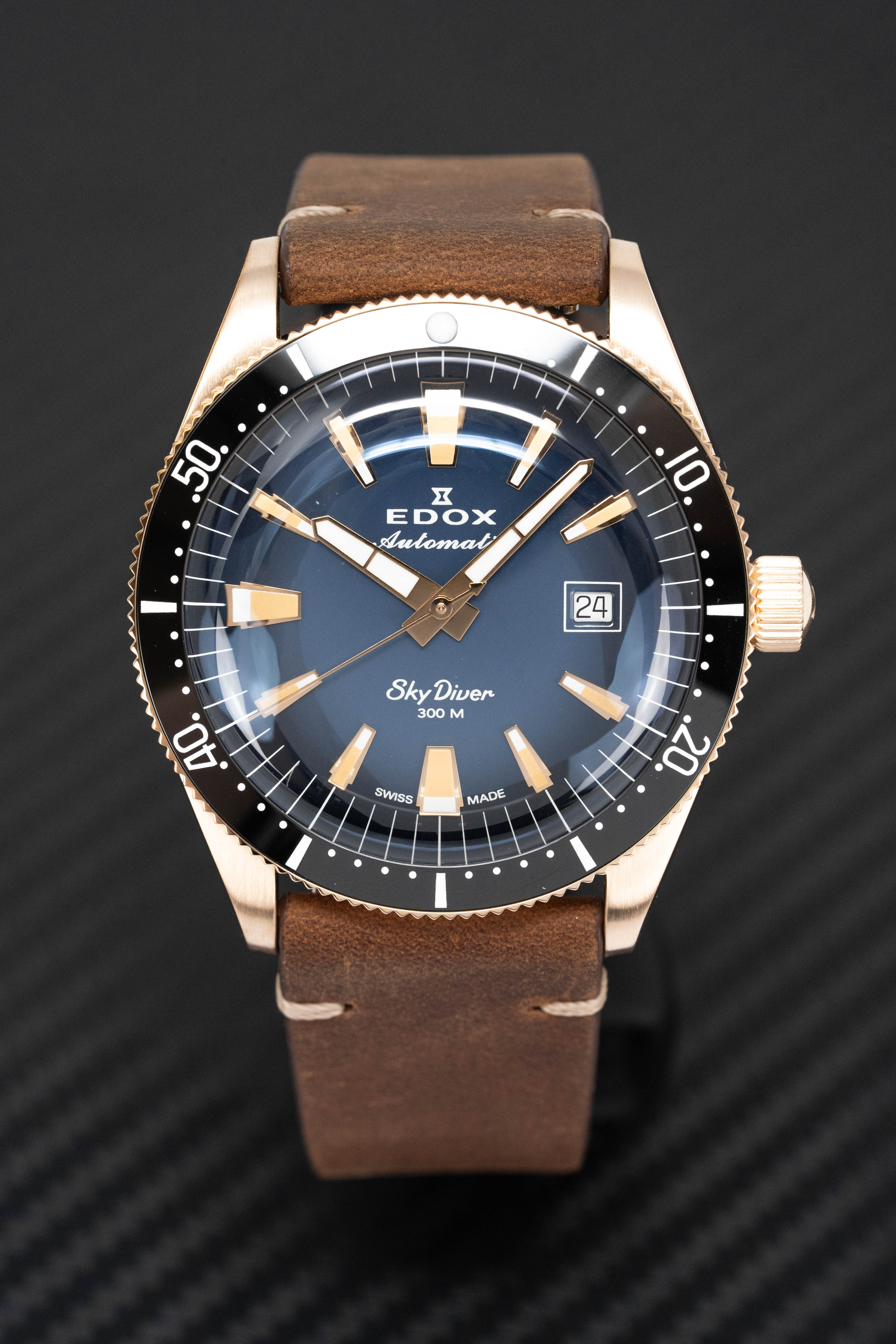 Edox Men's Watch Limited Edition Sky Diver Automatic Bronze