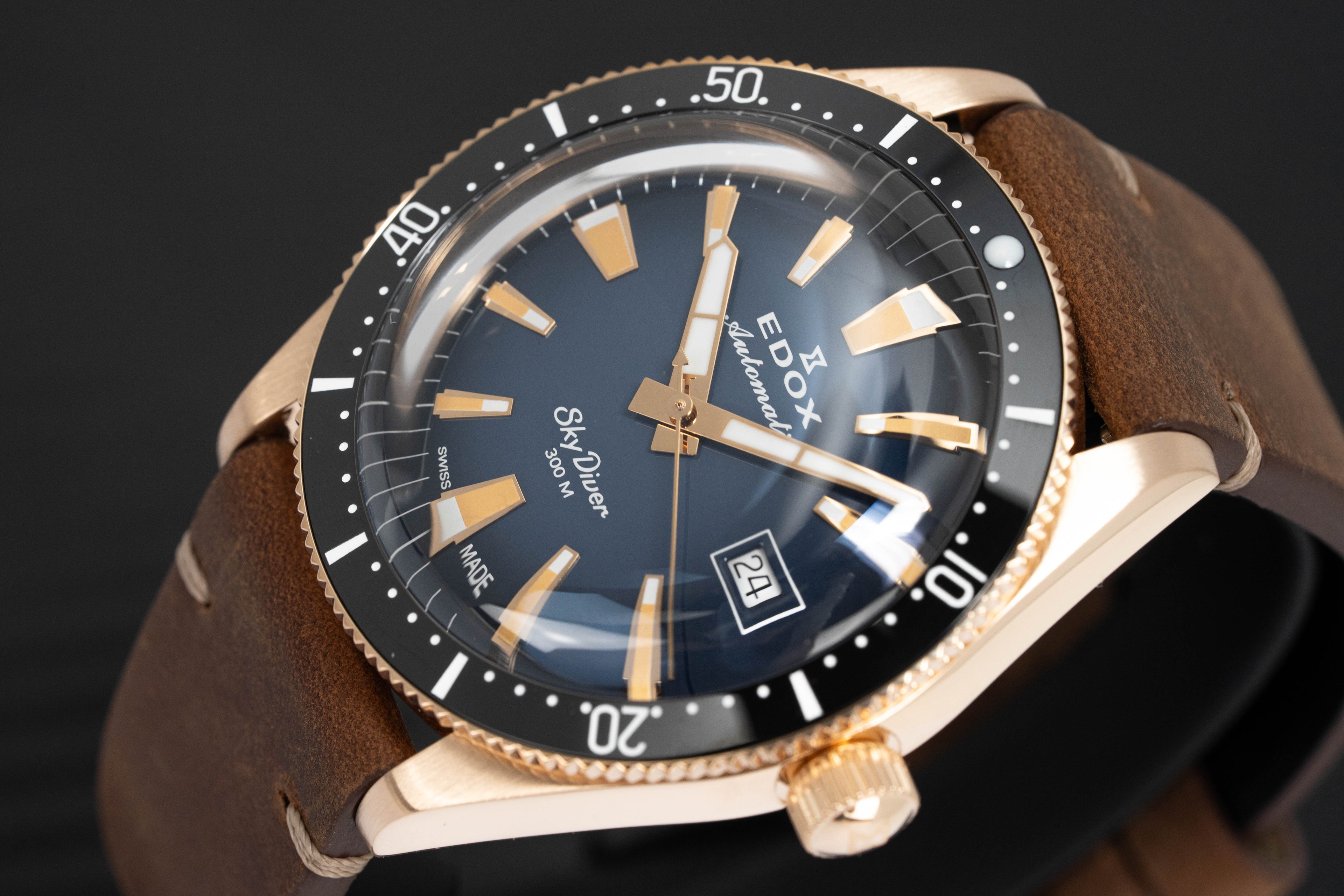 Edox Men's Watch Limited Edition Sky Diver Automatic Bronze