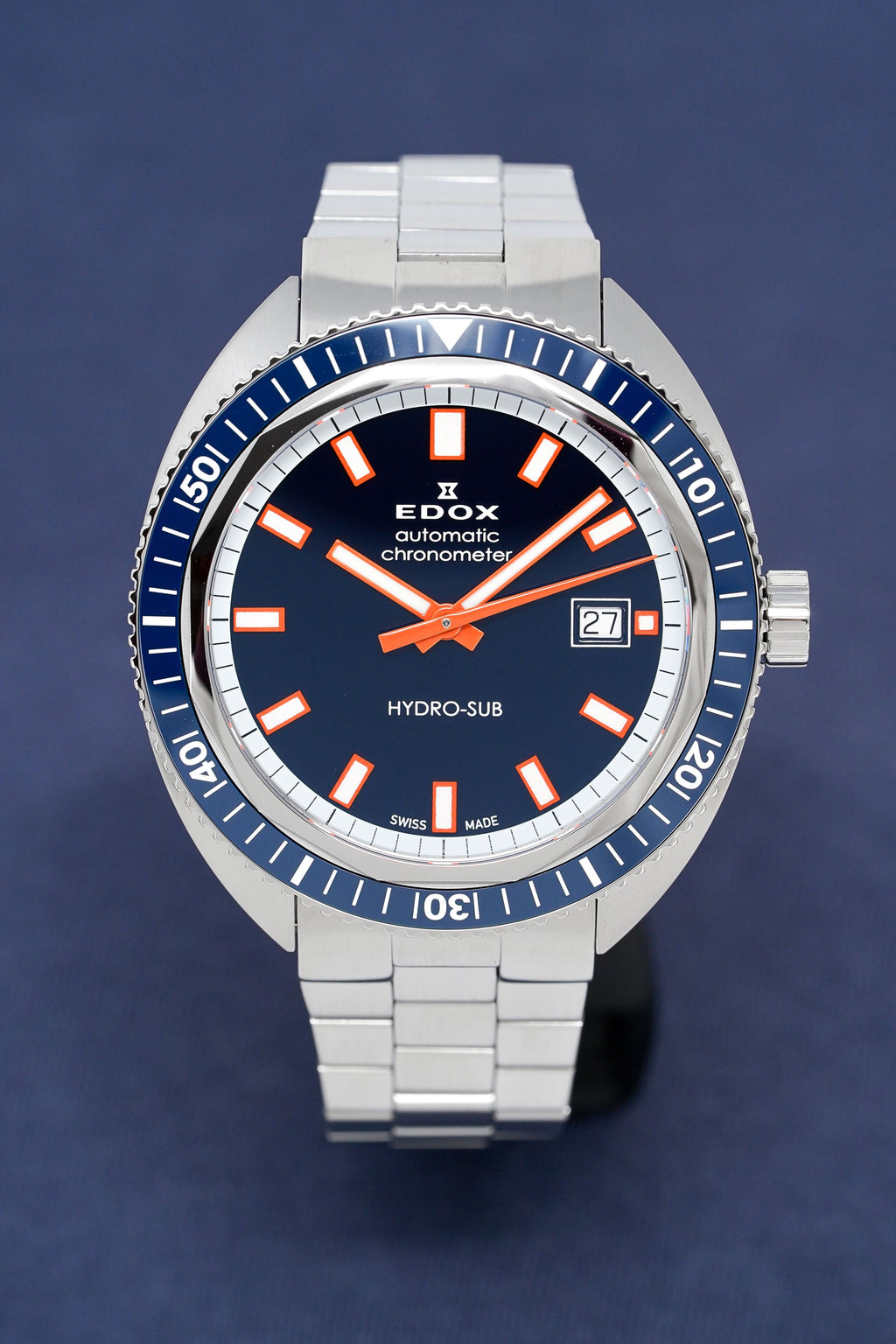 Edox Watch Hydro-Sub 1965 Chronometer Limited Edition Blue