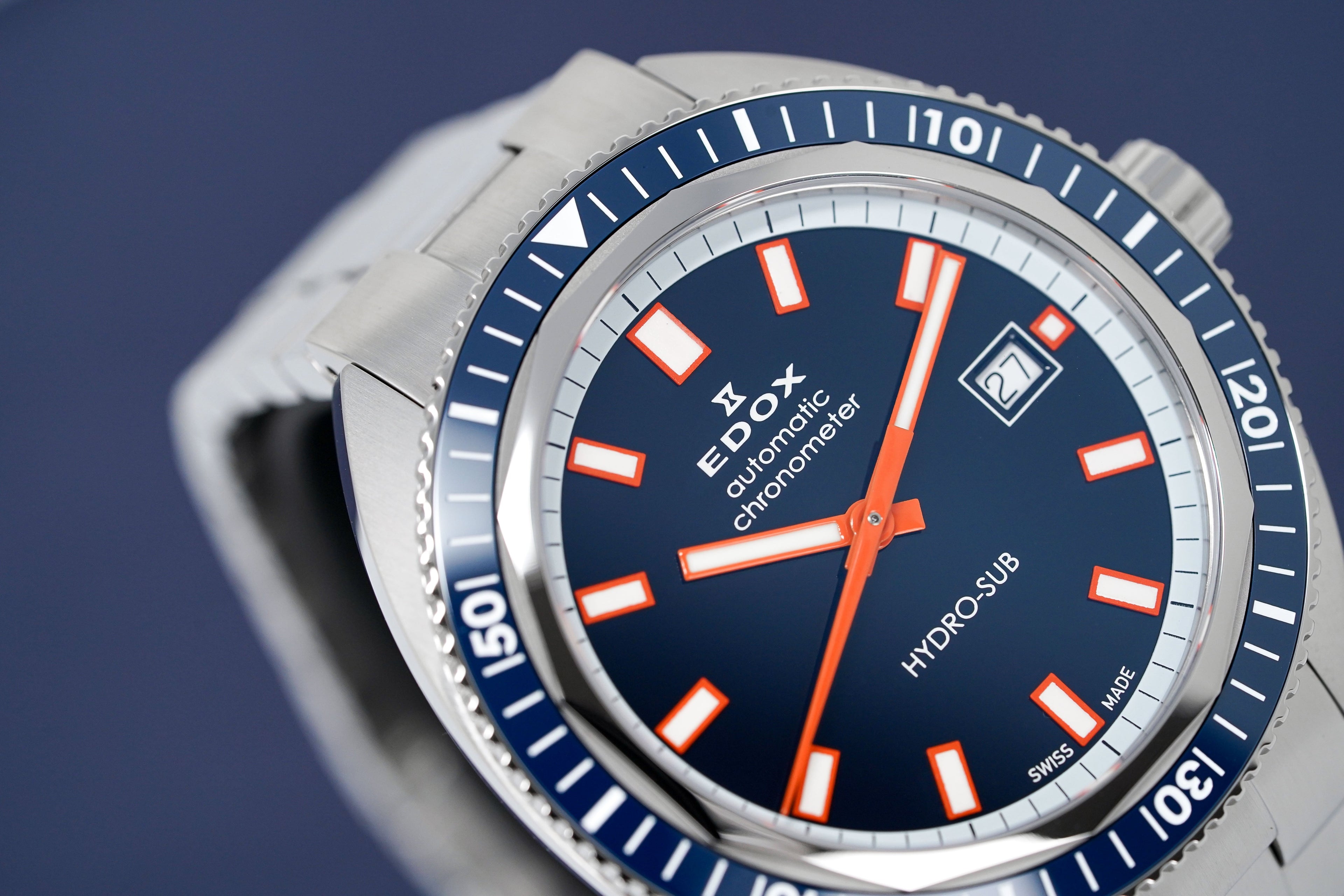 Edox Watch Hydro-Sub 1965 Chronometer Limited Edition Blue