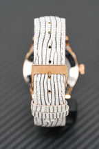 Edox Women's Automatic Watch Les Vauberts Open Heart Rose Gold 37mm