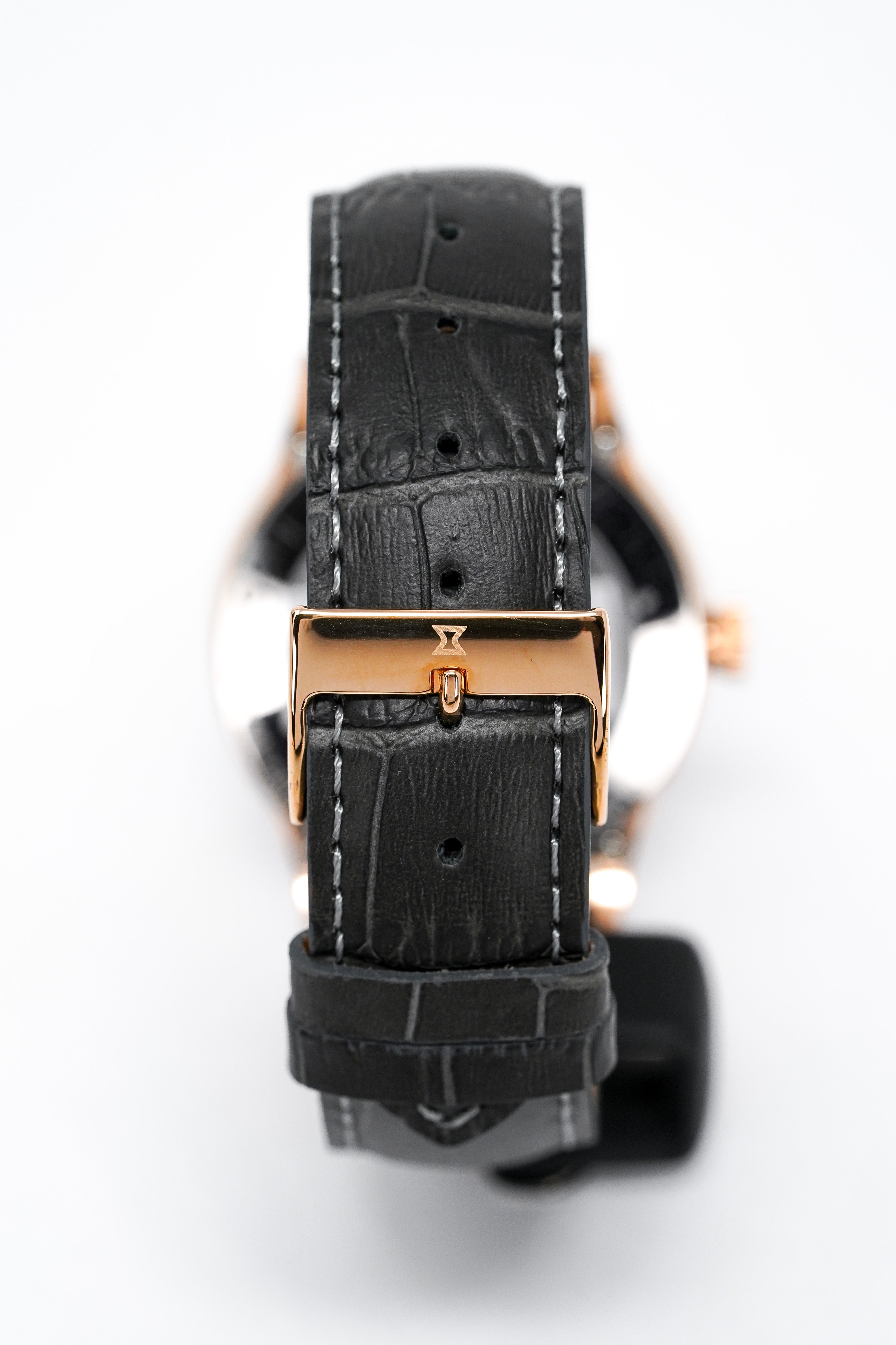 Edox Women's Automatic Watch Les Vauberts Open Heart 37mm Black Rose Gold
