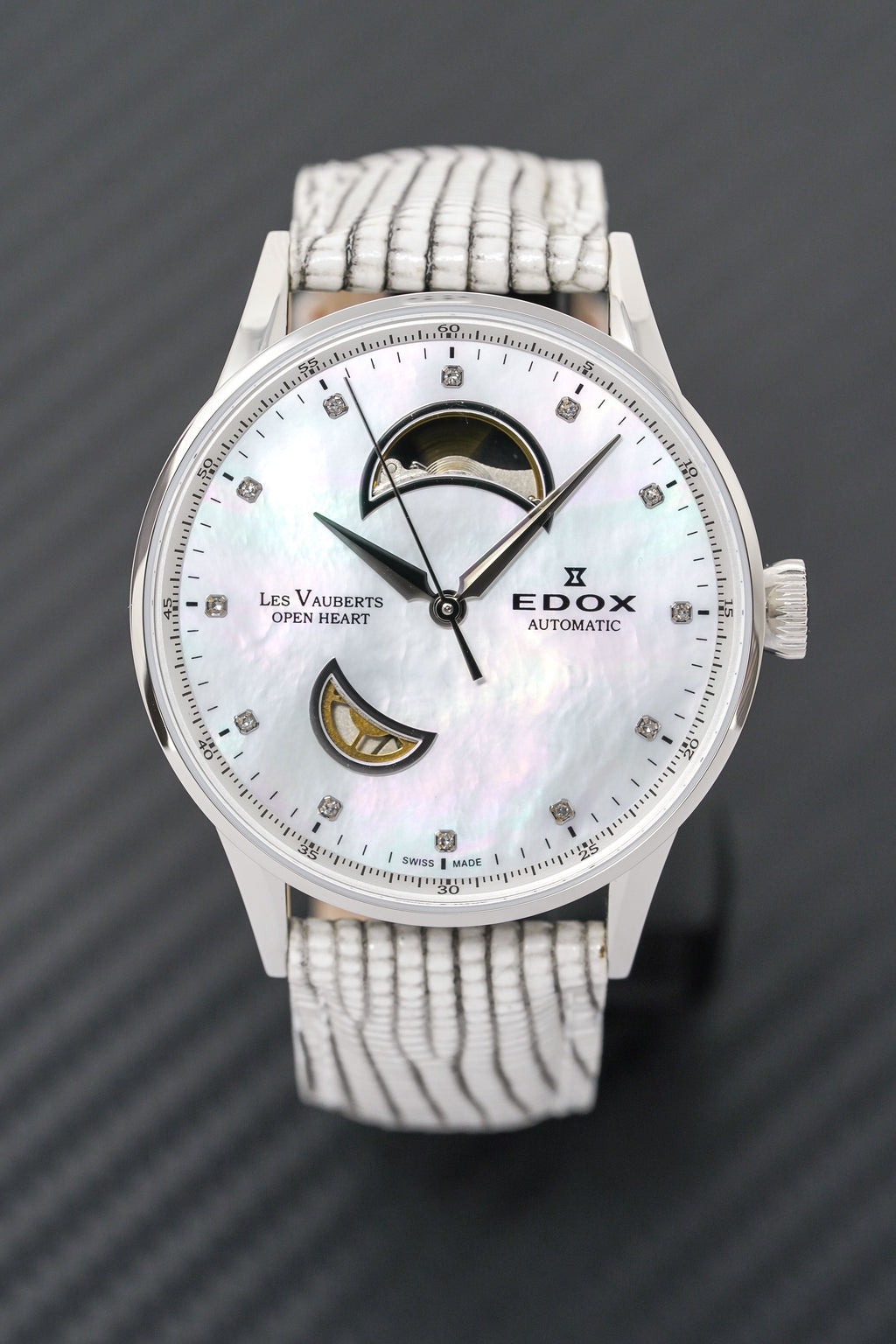 Edox Women's Automatic Watch Les Vauberts Open Heart 37mm