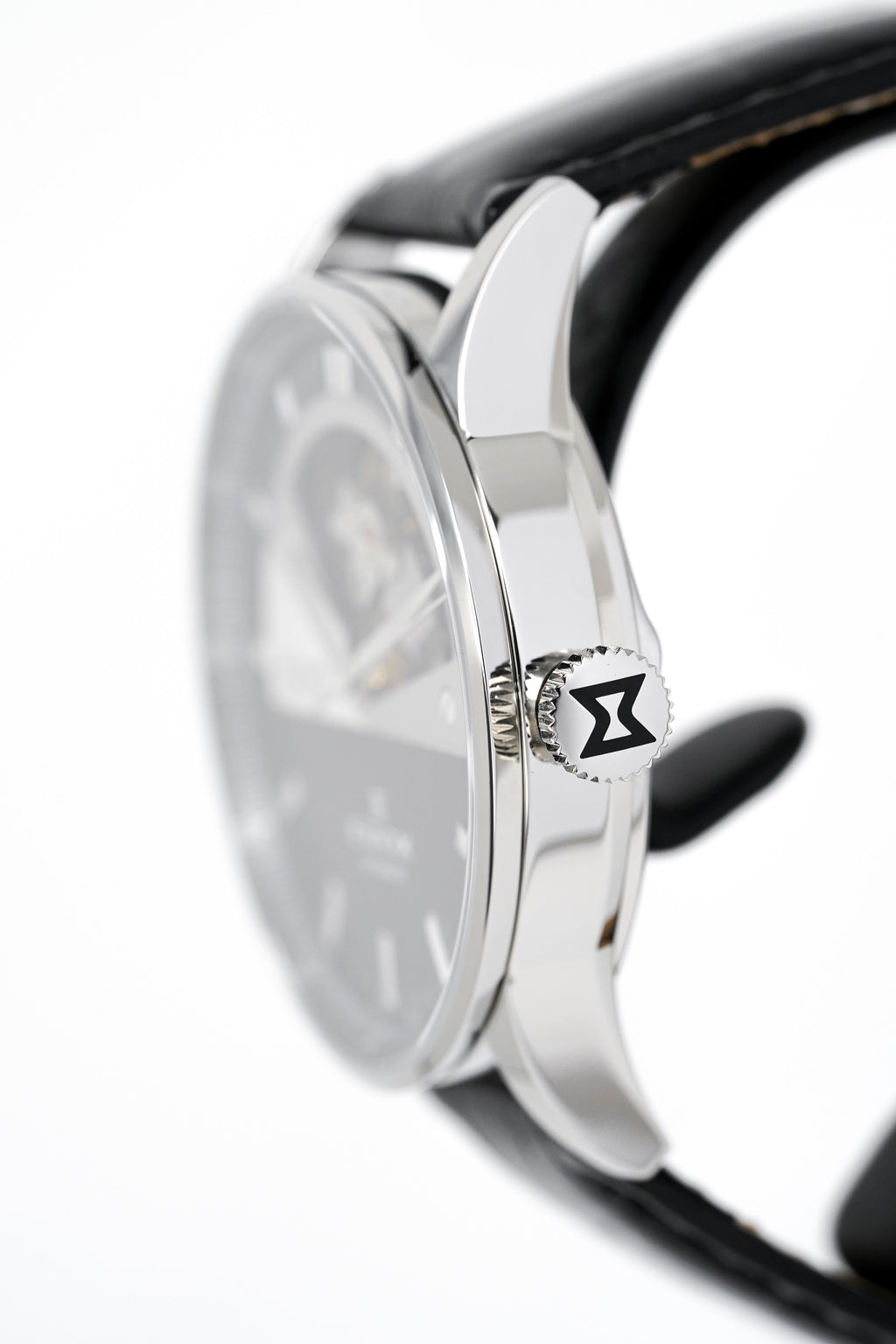Edox Women's Automatic Watch Les Vauberts Open Heart 37mm Black